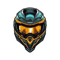 motorcross logo helm vector klem kunst illustratie