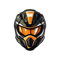 motorcross logo helm vector klem kunst illustratie