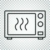 magnetronoven vlak vector icoon. magnetronoven oven symbool logo illustratie. bedrijf concept gemakkelijk vlak pictogram Aan geïsoleerd achtergrond.