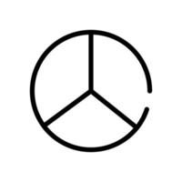 vrede en liefde symbool lijn stijlicoon vector