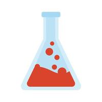 medische buis test kolf laboratorium platte pictogram vector