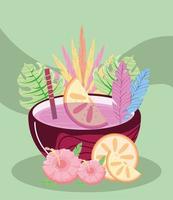 zomer cocktail bloem vector