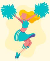 Cheerleader Illustratie vector