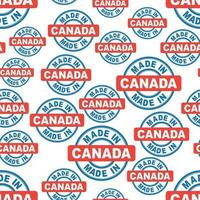 gemaakt in Canada naadloos patroon achtergrond icoon. vlak vector illustratie. Canada teken symbool patroon.