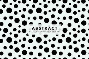 polka punt cirkels zwart vormen abstract naadloos herhaling vector patroon