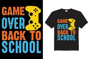 terug naar school- t overhemd ontwerp vector. terug naar school- t overhemd grafiek. t overhemd ontwerp vector