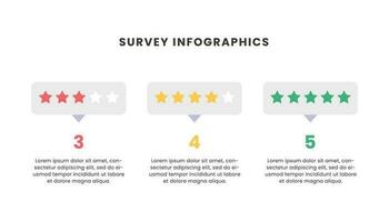 enquête terugkoppeling infographic sjabloon ontwerp vector