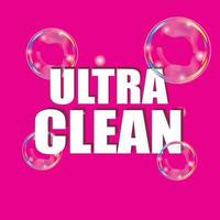 ultra schoon, zeep bubbel icoon vector illustratie symbool