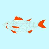 veelhoek vis in vector illustratie ontwerp