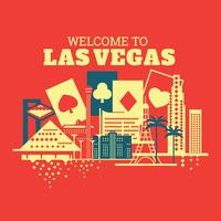 Illustratie van Welcome to Las Vegas vector