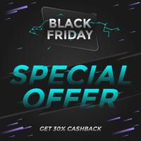 Black Friday-aanbieding Social Media Post Vector