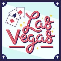 Viva Las Vegas typografie Vector