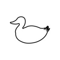 eend icoon vector. vogel illustratie teken. jacht- symbool. gans logo. vector