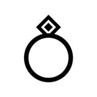 ring icoon vector. bruiloft illustratie teken. juweel symbool. edelsteen logo. vector