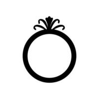 ring icoon vector. bruiloft illustratie teken. juweel symbool. edelsteen logo. vector