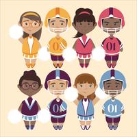 Vector leuke illustraties van Cheerleaders