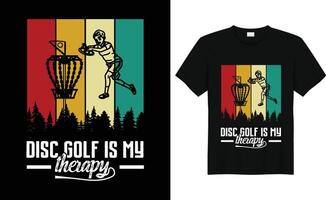 schijf golf vector t-shirt poster mok ontwerp vector