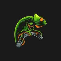 vector kameleon logo ontwerp illustratie