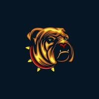 vector bulldog ontwerp illustratie sjabloon