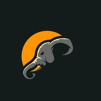 vector olifant logo ilustration sjabloon