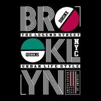 Brooklyn vector brieven ,logo typografie ontwerp