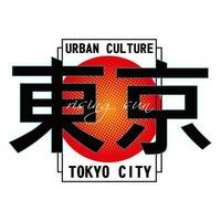tokyo logo stedelijk stad vector ontwerp