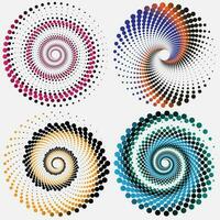 halfton cirkel patroon vector ontwerp