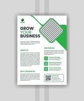 zakelijke bedrijf folder ontwerp,a4 bladzijde folder ontwerp en modern bedrijf flyers met groen kleur sjabloon pro vector
