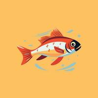 rood snapper vis vector illustratie