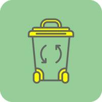 recycle bak vector icoon ontwerp