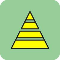 piramide vector icoon ontwerp