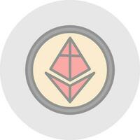 ethereum vector icoon ontwerp