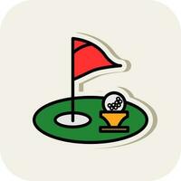 golf gat vector icoon ontwerp