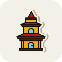 tempel vector icoon ontwerp