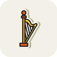 harp vector icoon ontwerp