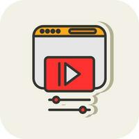 video web vector icoon ontwerp