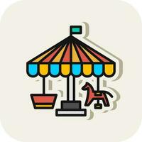 carrousel vector icoon ontwerp