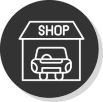 auto winkel vector icoon ontwerp