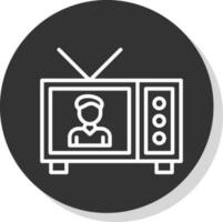 TV tonen vector icoon ontwerp