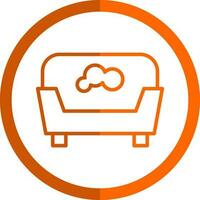 huisdier bed vector icoon ontwerp