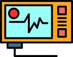 ecg lezing vector icoon ontwerp