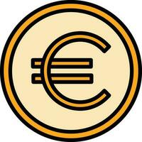 euro valuta vector icoon ontwerp