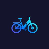 elektrische fiets, elektrische fiets, e-bike vector icon