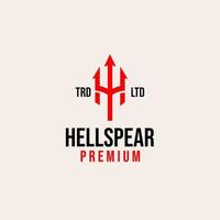 premium hell spear vector logo-ontwerp