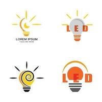 gloeilamp symbool vector ontwerp illustratie