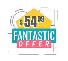 Fantastische aanbieding vector