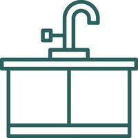 keuken wastafel vector icoon ontwerp