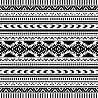 inheems patroon ontwerp in tribal Navajo aztec stijl. naadloos etnisch patroon ontwerp voor kleding stof afdrukken. zwart en wit kleuren. vector