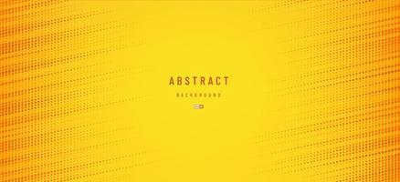 abstracte dynamische gele, oranje horizontale schuine halftone patroon achtergrond met kopie ruimte. moderne futuristische stippenpatroonbanner. vector illustratie