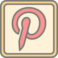 pinterest logo vector icoon ontwerp